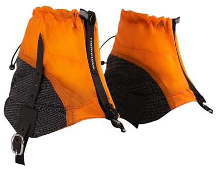 APLVFFZH Gamaschen für Trail Running Schuhe, Schuh Gamaschen Wasserdicht Wandern, Schnee Gaiters, Low Ankle Gaiters, Leg Ankle Gaiters Boot Sandproof Covers, Schuh-Stulpen für Outdoor Hiking, Orange