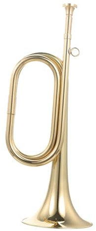 FUTUREORYY Trompette en Cuivre pour Débutants, Clairon Militaire, Instrument de Musique pour Orchestre Scolaire, Trompette Professionnelle de Cavalerie, Usage Pédagogique et Pratique
