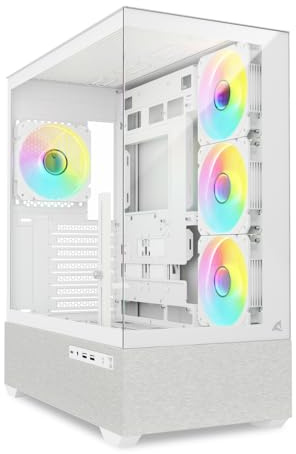 Sharkoon AK7 weiß, ATX PC Gehäuse, ARGB