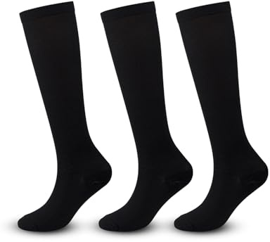 GAJUS Lot de 5 paires de chaussettes de contention médicales pour bottes de marche, pour homme et femme, chaussettes de compression médicales