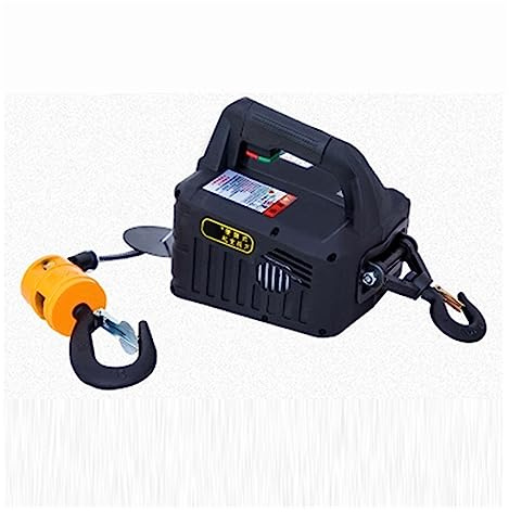 500 kg télécommande grue palan câble métallique palan électrique coque en aluminium palan ménage intérieur petite grue palan pour tout-terrain(Manual,200 Kg 19m)