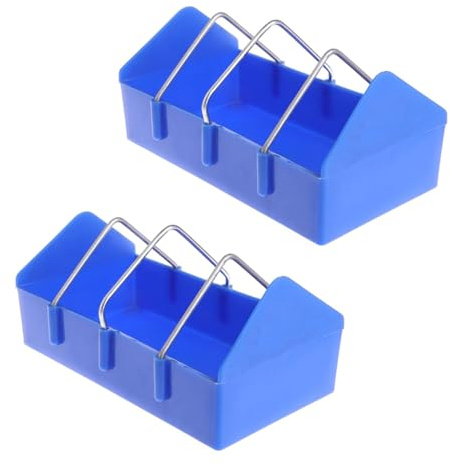 Pocoiau Plastómero - Comederos para palomas para aves de corral, contenedor de platos, dispensador de alimentos para aves de corral, dispensador de alimentos para codornices, comederos separadores