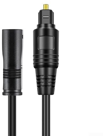 Rallonge de câble audio à fibre optique mâle vers femelle pour barres de son et téléviseurs PS4 SPDIF Transmission audio numérique (3 mètres)