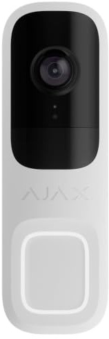 Ajax Doorbell-4 Blanco, Timbre con Cámara 4 MP, Gran Angular 155°, Visión Nocturna, Audio Bidireccional, IA Integrada, Wi-Fi