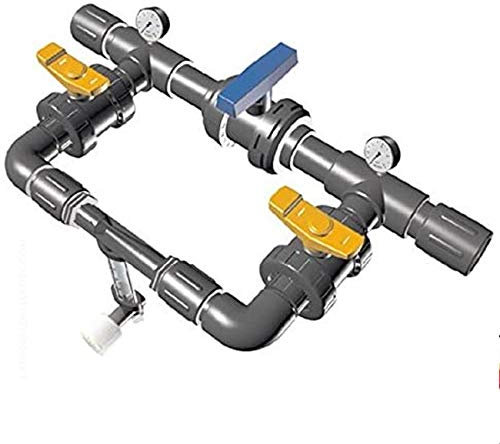 Aliespain Cabezal de abonado Profesional con Venturi 50mm 3mm. Caudal máximo riego 588 l/h. Caudal máximo Fertilizante 40 litros a 3bar. Rosca Macho 1 1/2