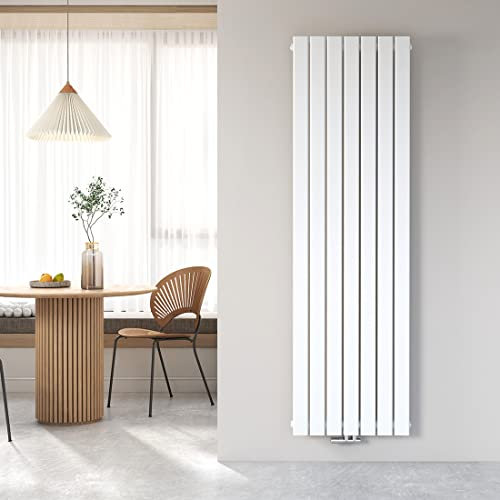 Heilmetz Weiß Vertikal Heizkörper Design Paneelheizkörper 1800x540mm Flach Einreihig Mittelanschluss Heizung