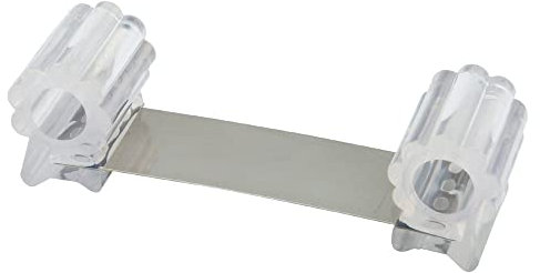 Tope Sujeta Puerta Goma Transparente 13 cm.