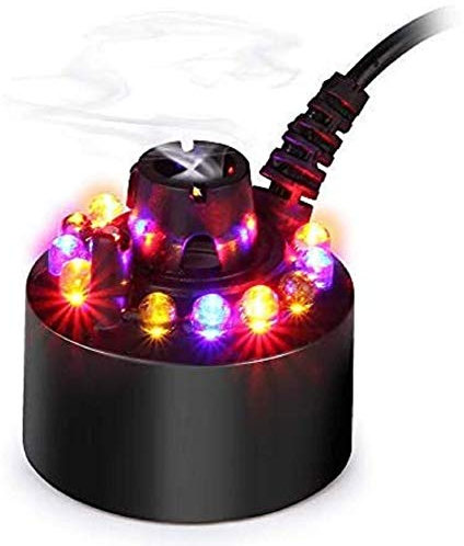 YALIKESI 12 lumières LED qui change de couleur, atomiseur à ultrasons, pour fontaine de piscine pour intérieur pour extérieur