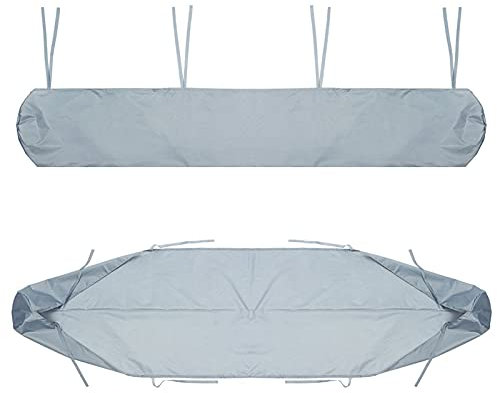 Schutzhülle Für Markisen Abdeckung, Markisenabdeckung Abdeckplane Schutzhülle Markisenschutzhülle Rain Canopy Storage Bag UV-Zelt Wasserdicht Und Staubdichte Abdeckung (2m/ 6.56ft,Silber)