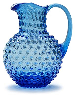 In Flore, Caroline sprudelnde Kristallglaskaraffe, 2L, blau