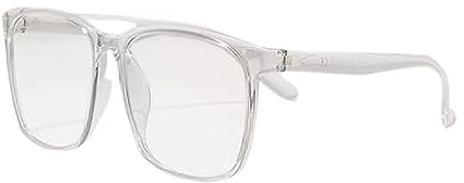 Ocushield Parker Kids Blue Light Glasses, Clear White | Blue light blocking computer glasses for children age 5+. Eye strain relief, anti-glare screen protection.