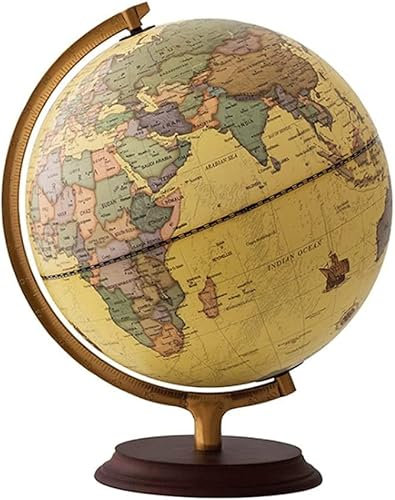 Globus Vintage Weltkugel Antik Dekorative Desktop Globen Pädagogische Erde Geographie mit Ständer Kleine Weltkugel Aktualisiert