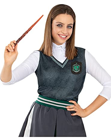 Funidelia | Slytherin T-Shirt - Harry Potter für Damen Hogwarts, Zauberer, Film und Serien - Kostüm für Erwachsene & Verkleidung für Partys, Karneval & Halloween - Grau/Silber