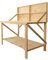 Werkbank UDO aus Holz mit Holzplatte 120 cm lang - Arbeitstisch Werkstatt - Multifunktionstisch - Werktisch Werkstatt Organizer