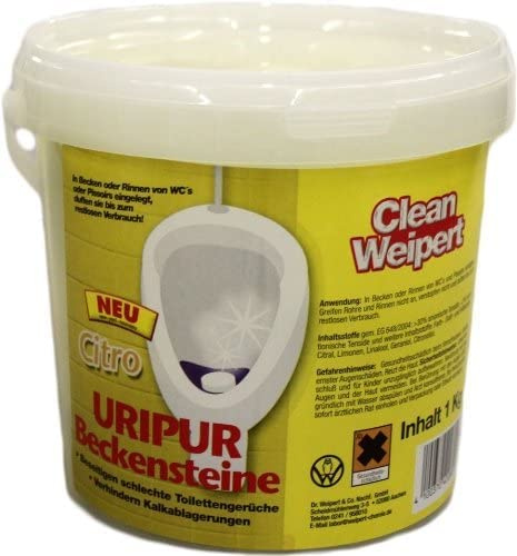 Uripur Citro Beckensteine für Urinale, 10 x 1 KG = 10 kg