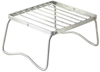 Barbecue de camping portable compact pour l'extérieur, mini feu de camp en acier inoxydable, grille de barbecue au charbon de bois, support pliable pour barbecue pour randonnée, pique-nique