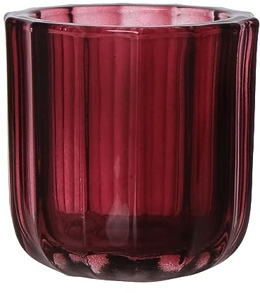 INNA-Glas Maxi-te-ljusglas Kensie, breda räfflor, 9,4 cm, Ø 9 cm