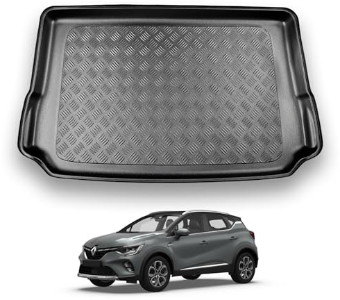 NOMAD Renault Captur E-Tech (2022+) Boot Liner [Not for PHEV Models - Upper Boot Position] Tailored Fit Car Floor Mat Protector Waterproof Raised Edges Compatible Custom Accessory Dog & Pet Friendly