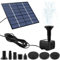 Solar Fountain Pump, Solar Pond Pump with 8 Nozzles, Solar Powered Water Fountain, Solar Water Pump, Solar Water Features for Garden ird Bath, Small Ponds, Fish Tank, Pool