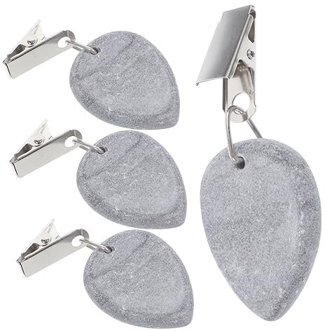 Mikinona 4stücke Tischdeckengewichte Draussen Camping Klammern Auswechselbare Wiederverwendbare Tablecloth Weights Mit Metallclip Für Tisch Abdeckung