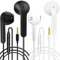 ZJXD Confezione da 2 Cuffie Wired Intrauricolari Cablate In-Ear con Cavo