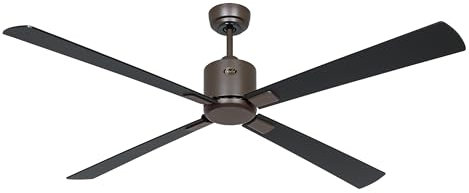CasaFan Ventilateur de plafond avec WiFi Eco Neo III 152 cm 949303W Moteur bronze/pales réversibles noir et teck