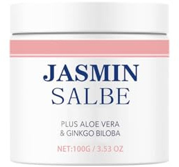 Jasminsalbe PLUS Collagen & Aloe Vera, Aktiv Jasminsalbe gegen Augenringe Schlupflider, Jasmin Salbe Augen, Augenringe Entfernen, Jasmin Salbe Eye Cream (1PC)