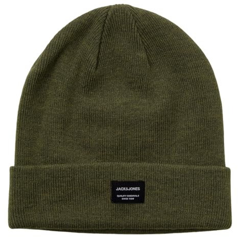 JACK & JONES Herren Mütze Strickmütze Beanie JACDNA, Farbe:Grün, Artikel:-sea Turtle