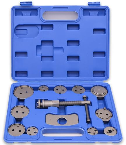 DASBSTE Bremskolbenrücksteller Set, Bremskolben Rückstellwerkzeug, Rechtsdrehender Kolbenrücksteller zum Austausch von Bremsbelägen (13-TLG)