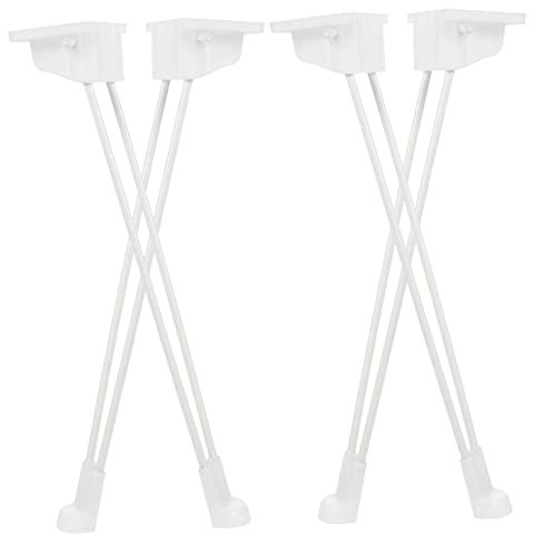 DIYEAH Gambe Pieghevoli Per Tavolo in Metallo 30 Cm, Gambe a Forcina Per Tavolino Da Caffè e Scrivania, Supporto Stabile Salvaspazio Per Mobili Fai Da Te, Set Da 4 Pezzi