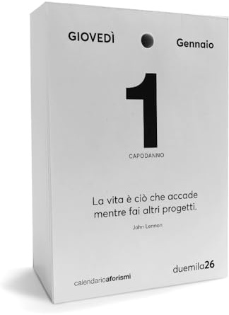 Calendrier de bureau 2026 Philosophique avec Aphorismes - Insert calendrier de motivation à déchirure avec phrases philosophiques de bureau | Idée cadeau Q&B Graphique (2026, 1 pièce)