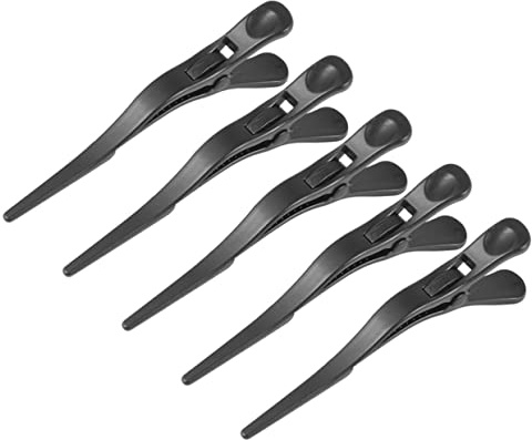 HAKIDZEL Lot De 5 Pinces à Cheveux Grandes, Clips De Coiffure Longs En Plastique Robustes, Fournitures De Barbier Pour Femmes, Accessoires Coiffure Professionnels Et Maquillage