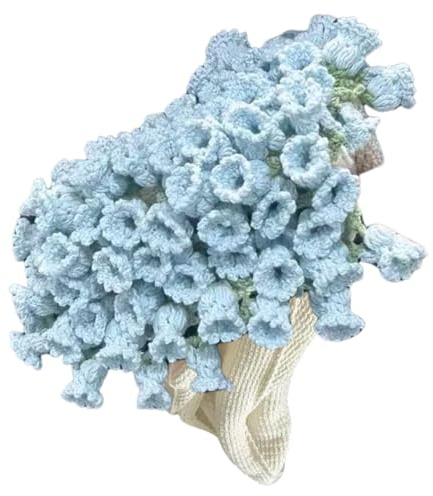 Juego de manta de flores de ganchillo hecha a mano, suministros para tejer con tutorial en video paso a paso (idioma español no garantizado) para principiantes y adultos, manta de ramo floral para