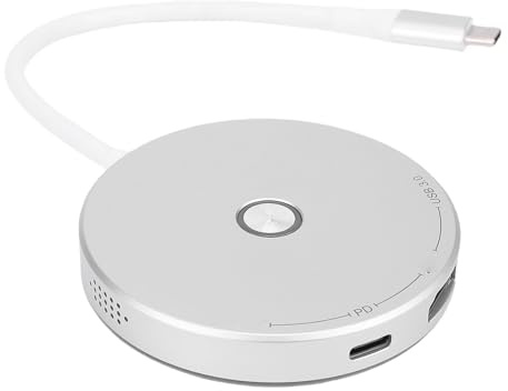 ASHATA Estación de Acoplamiento para 2 Consolas de Juegos, Adaptador de TV Portátil con Interfaz Multimedia HD Salida 2.0A Puerto USB 3.0 Tipo C Puerto PD 100W