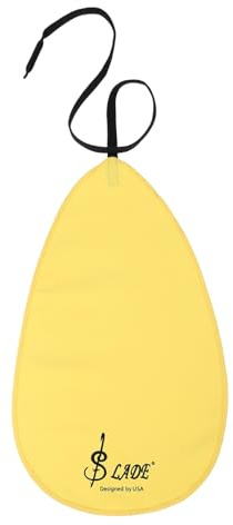 QUARKZMAN Paño de Limpieza para Saxofón, Paño de Limpieza para Clarinete y Flauta, Oboe, Limpiador Flauta Escolar Limpieza Reutilizable Sintético, Amarillo