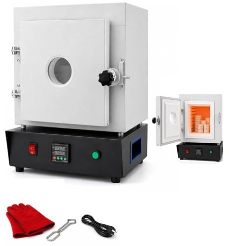 DHMYYXGS Forno per Ceramica con Ventola di Raffreddamento,Display LCD E Sensore Pid,Massima Temperatura 1150°c,Ottimo per Cottura E Smaltatura di Pezzi Ceramici