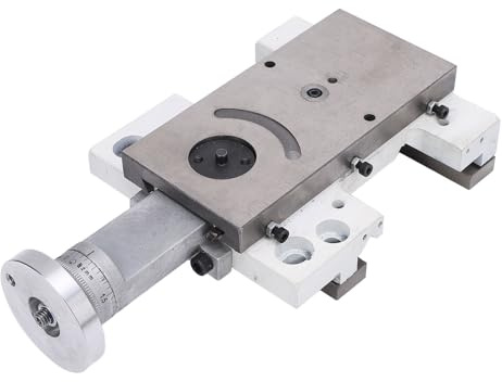 Fabater Mini Lathe Machine, Cast Iron Construction Longitudinal Adjustment Mini Wood Lathe Small Wood with Handle and Screw for MX-210 WM-210 8x16 220x400 220x600 220x750