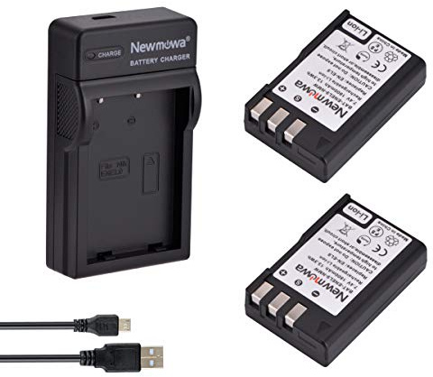 Newmowa EN-EL9 EN-EL9a Akku (2er-Pack) und USB-Ladegerät Set für Nikon | Kompatibel mit Nikon EN-EL9 EN-EL9a und Nikon D40, D40X, D60, D3000, D5000