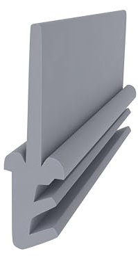 Dachfensterdichtung für Roto Dachflächenfenster - Grau - 6 Meter - 19 mm Höhe - Dichtung für Dachfenster - zuverlässig gegen Zugluft und Feuchtigkeit