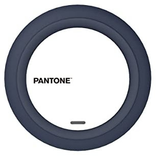 Celly Pantone Qi Caricabatterie Wireless, Carica Batterie Wireless per Cellulare, Ricarica Wireless 7.5W, Caricatore da Tavolo per iPhone e Android, Navy