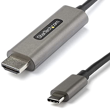 StarTech Cable Adaptador USB-C a HDMI 2.0b de 1m - 4K 60Hz - HDR10 | Para monitor o pantalla, Compatible con Dolby Vision, Audio de 7.1 canales