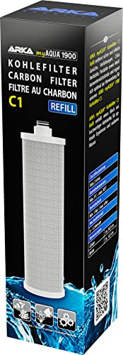 Kohlefilter C1 Nachfüllung myAqua 1900 - Vorfilter für Osmoseanlage | Aktivkohle Vorfilter, Ersatzfilter, entfernt Gerüche, Verfärbungen, Chlor, Medikamentenrückstände, Süßwasser, Meerwasser