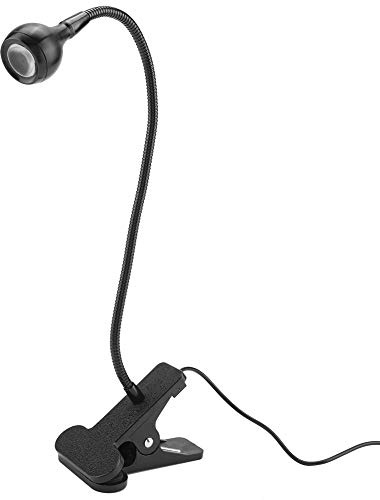 Clip en Luces de Lectura Ligeras, Lámpara de Escritorio LED USB, Material de Aluminio, Protección Ocular, Abrazadera de Libro, Lámpara de Abrazadera de Cuello de Cisne Flexible de 360 ​​° para (Luz