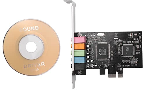 Gichusizy Carte Son Interne 5.1 Convient pour avec Support à, Carte Son PCI-E StéRéO 3D, CMI8738 32/64 PCI