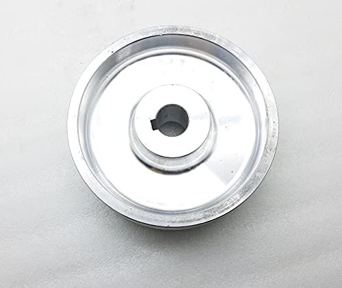 VLIZO 150 * 55 * 24 Vollaluminium-Bandschleifer-Laufrad-Rollen-Antriebsrad mit 8 * 4mm Schlüssel für Bandmaschine