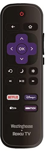 OEM Replacement Remote Control Compatible with All Westinghouse Roku TV Smart TVs 【Not for Roku Stick and Roku Box】 (Netflix/Disney Plus/Apple TV+ / HBO Max)