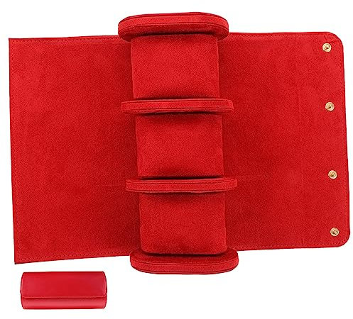 Holibanna Uhrenverpackungsetui Aus Hochwertigem Material Kratzfeste Uhrenbox Mit Slots Tragbarer Uhrenhalter Für Reise Und Outdoor Schützt Uhren Vor Kratzern Und Stößen