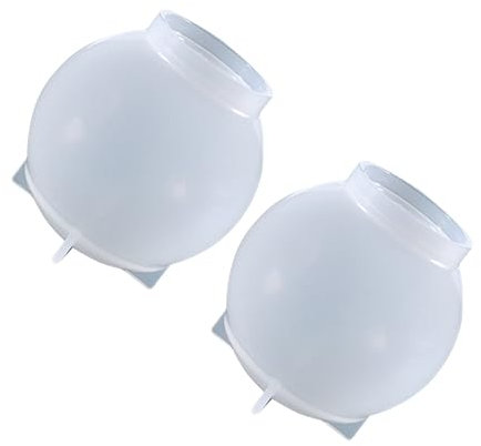 BELLIFFY Moules à Boules de Cristal en Silicone 2pcs Réutilisables pour Moulage DIY Sphérique Compatible Plupart des Matériaux de Coulée