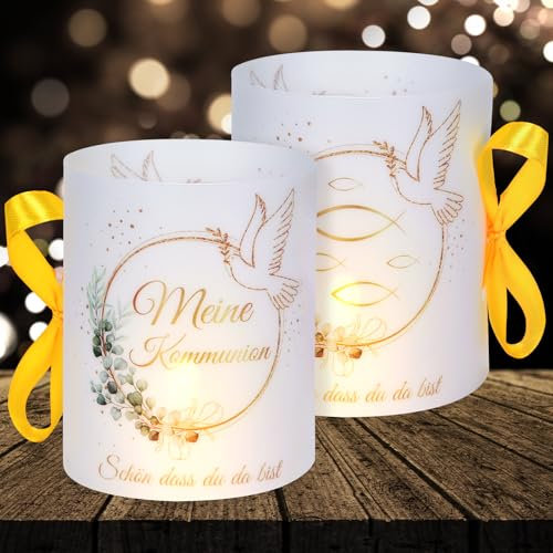 16 lanterne da tavolo per comunione, decorazione per ragazzi e ragazze, decorazione per comunione, decorazione per comunioni, eucalipto, verde, bella che tu da sti, decorazione per lumini e candele