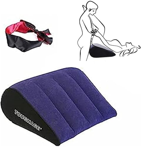 HINGTAO Coussin Gonflable Triangulaire 2024 Qui se Plie en Forme de pièce avec Un Ruban fxt24122642